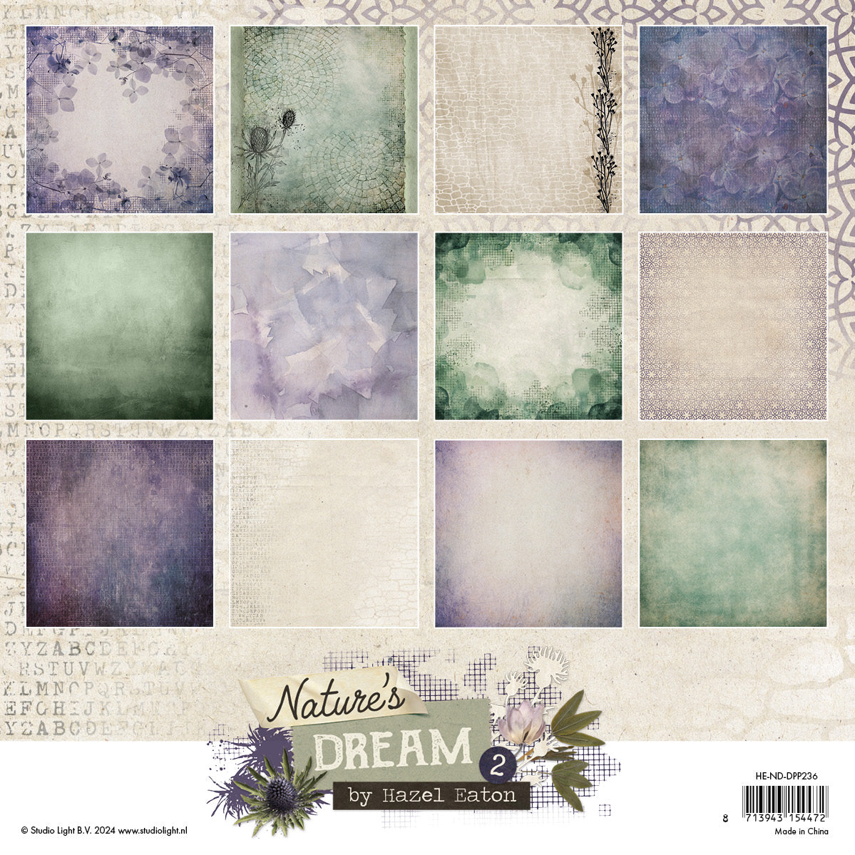 HE Designer Paper Pad Background Papers Nature's Dream 2 - 36 SH