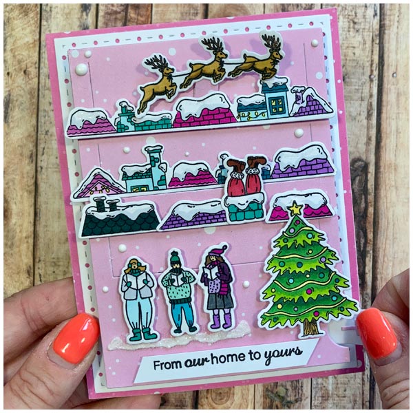 Made To Surprise Stamp & Die Set Moving Scenes Over The Rooftops Christmas | Set of 69