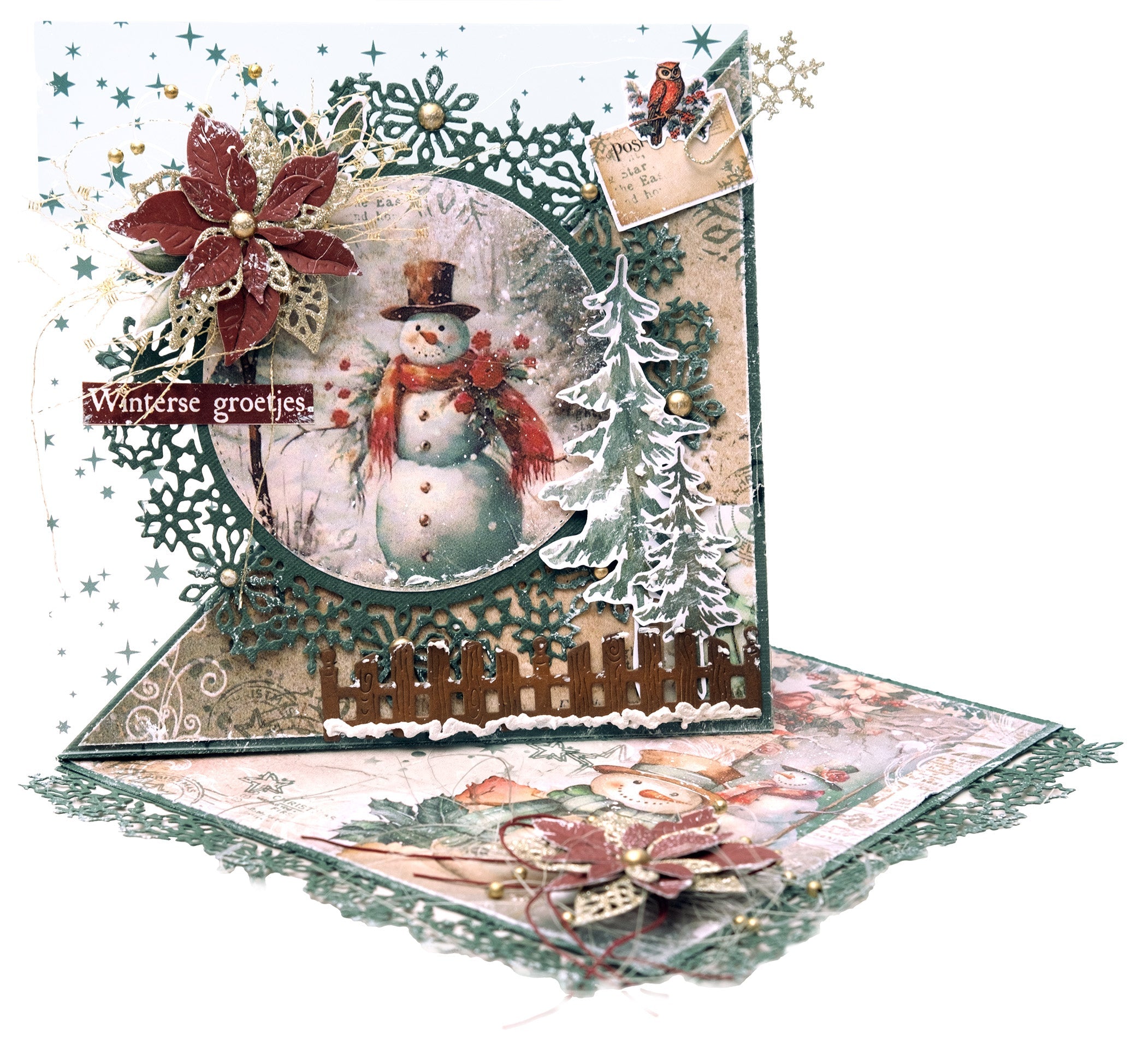 JMA Cutting Die Snowflake Circle Frame Festive Nostalgia 6 PC