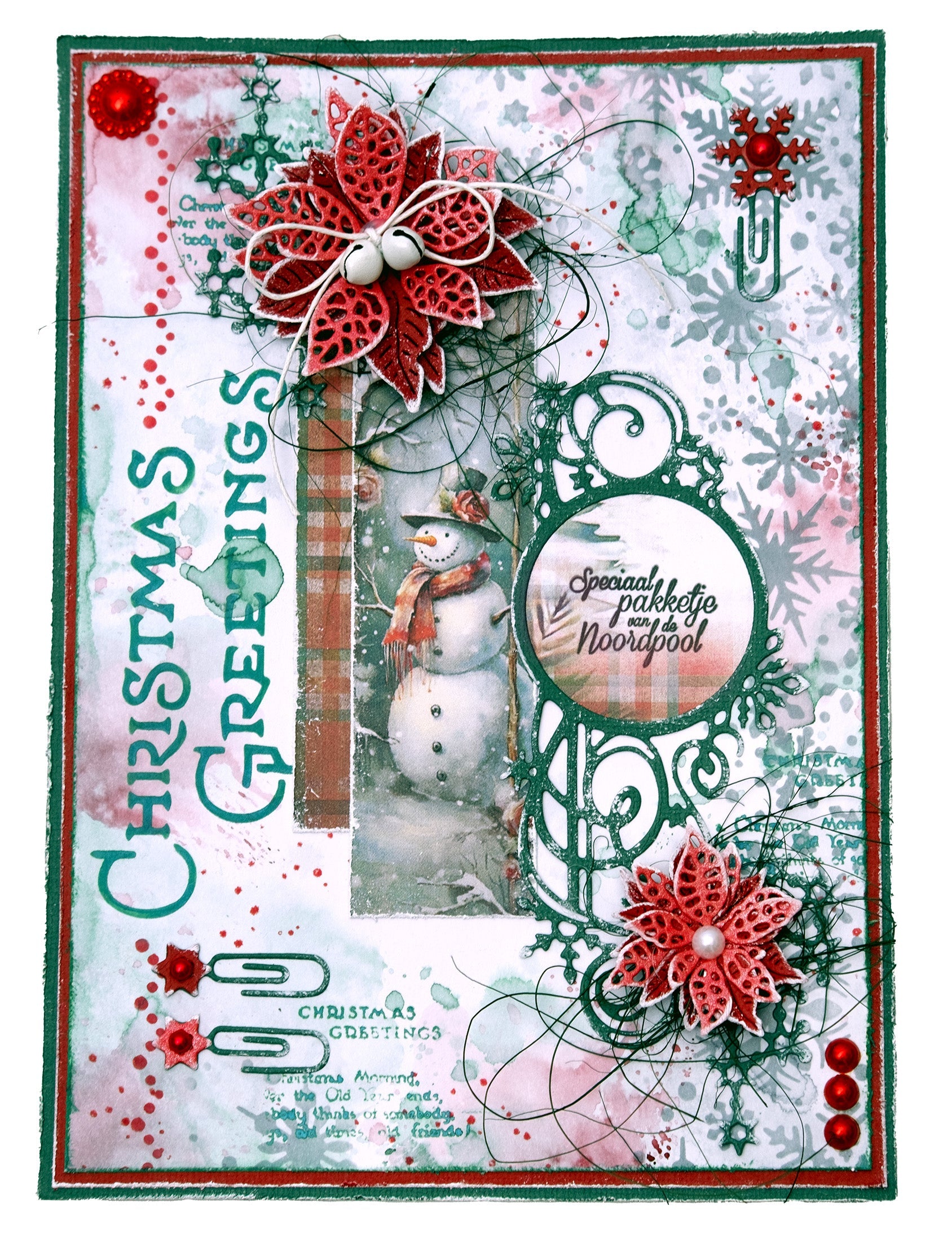 JMA Cutting Die Snowflake Circle Frame Festive Nostalgia 6 PC