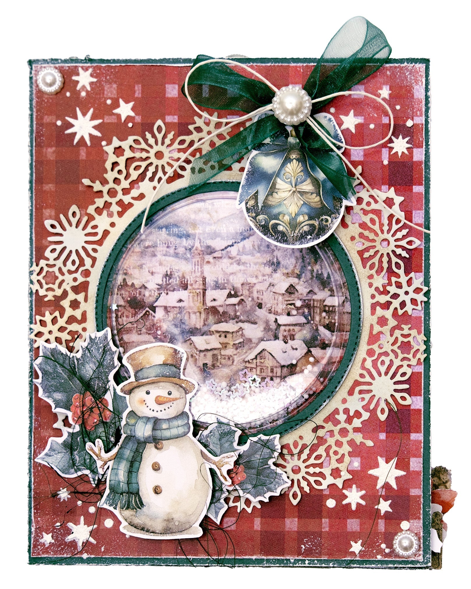 JMA Cutting Die Snowflake Circle Frame Festive Nostalgia 6 PC