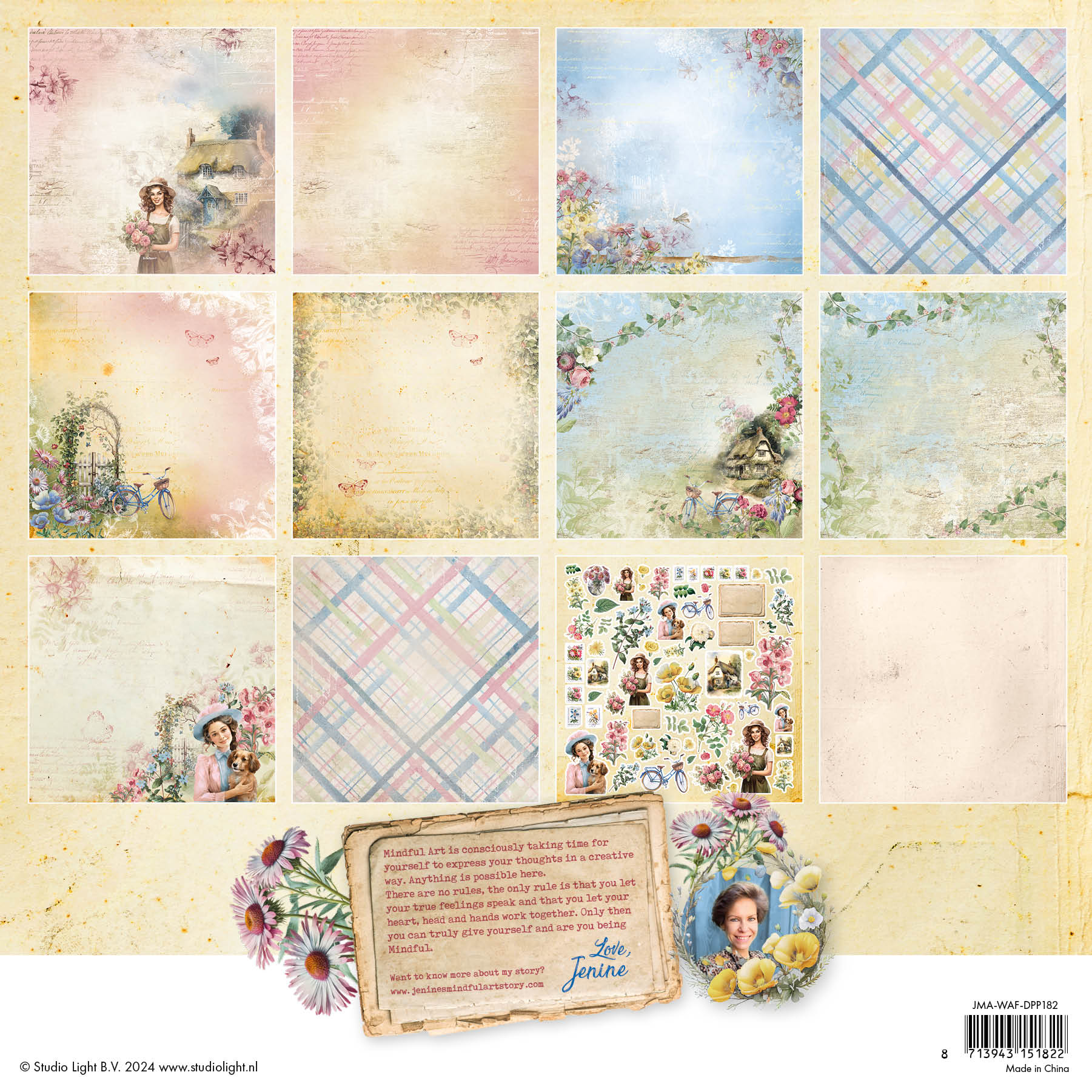 JMA Design Paper Pad Double-Sided Scrapbooking Wild & Free 12 SH