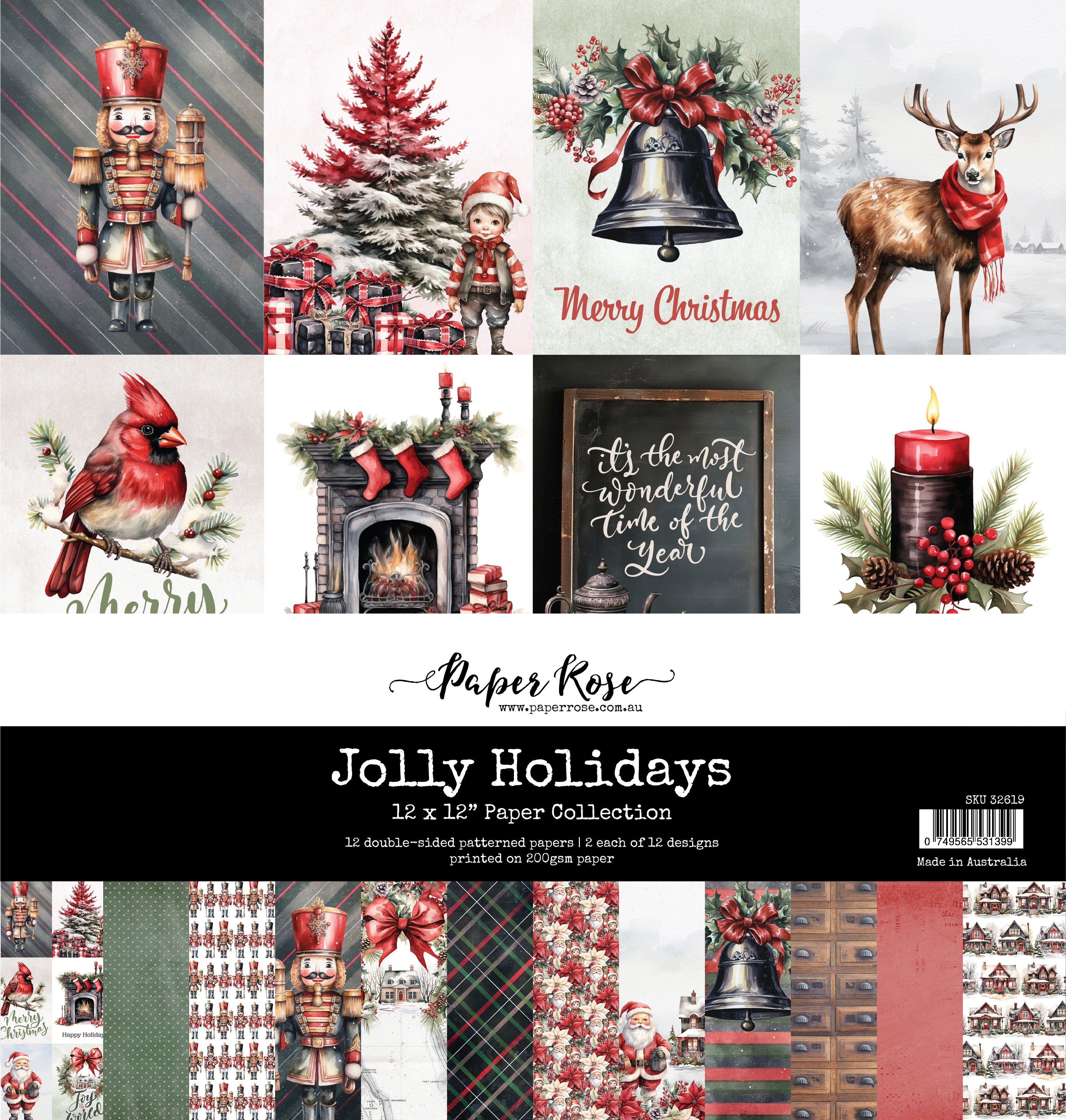 Jolly Holidays 12x12 Paper Collection 32619