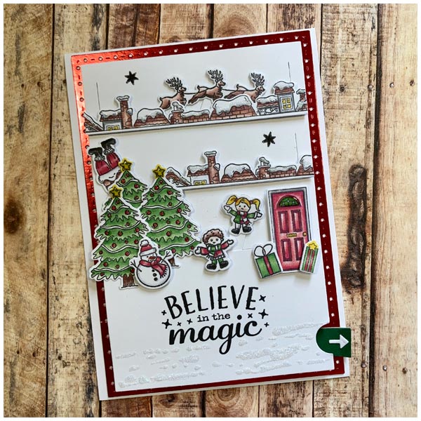 Made To Surprise Stamp & Die Set Moving Scenes Over The Rooftops Christmas | Set of 69