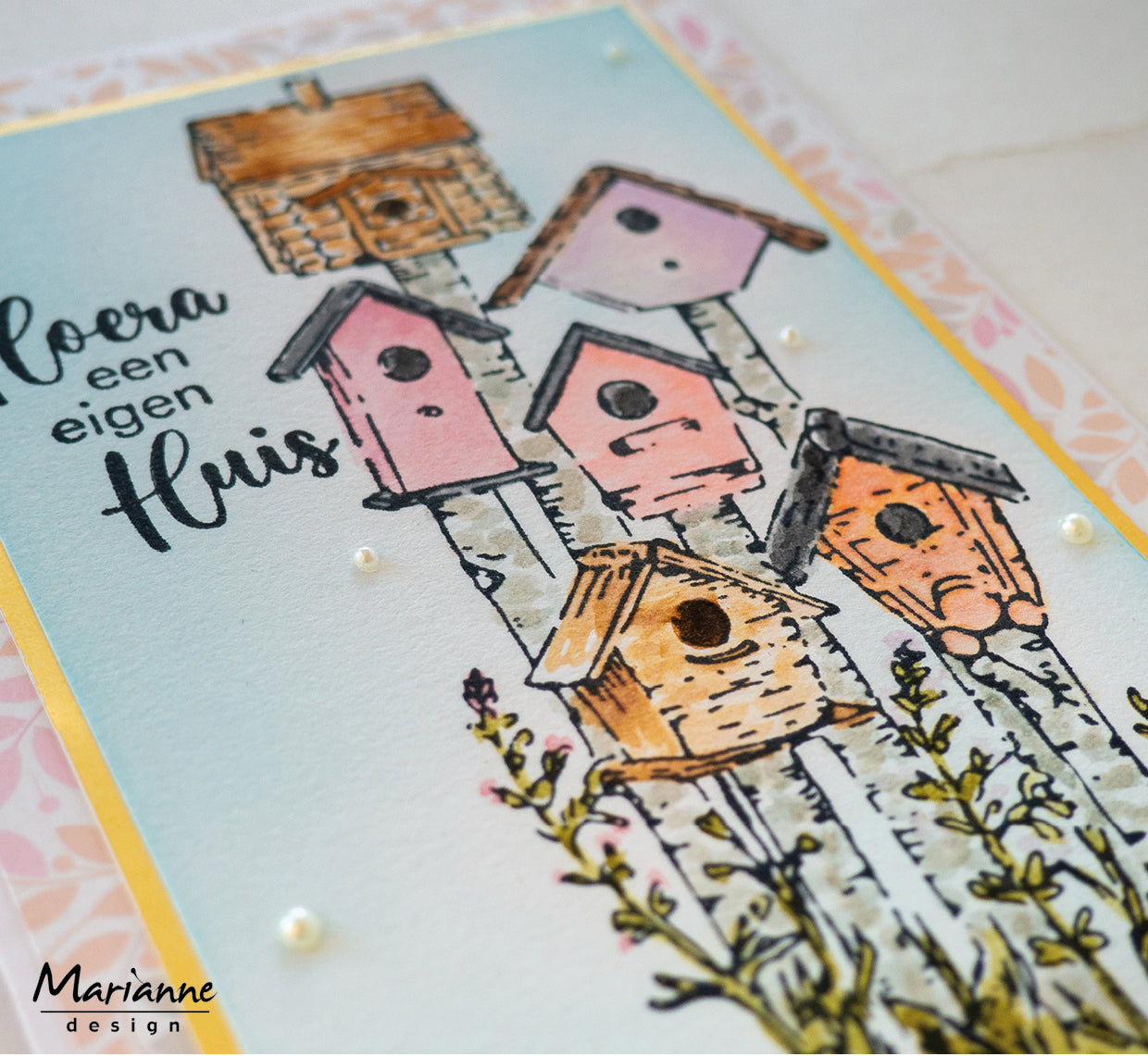 Marianne Design Clear Stamp - Tiny's Borders - Birdhouses