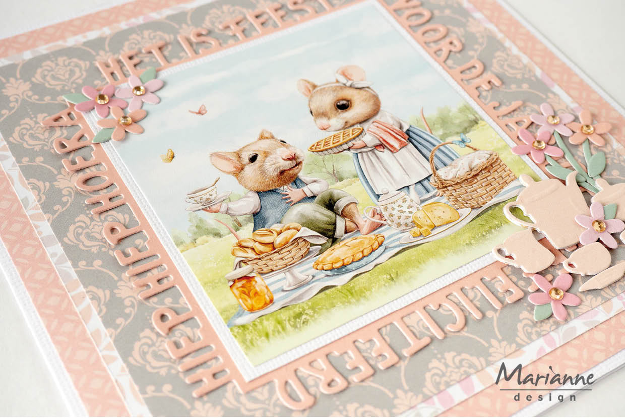 Marianne Design A4 Cutting Sheet - Picnic In The Park