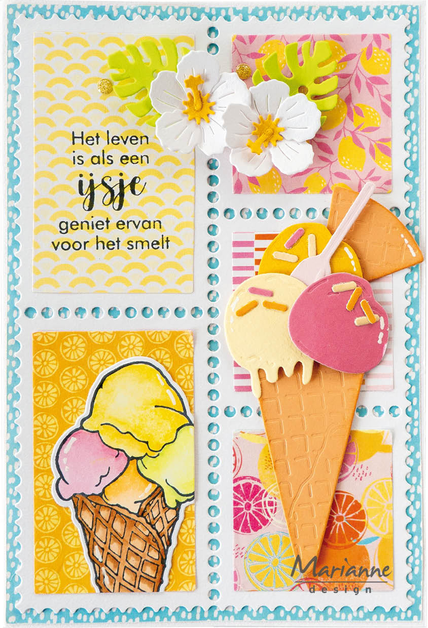 Marianne Design Craftables Die - Layout - A6 Stamps