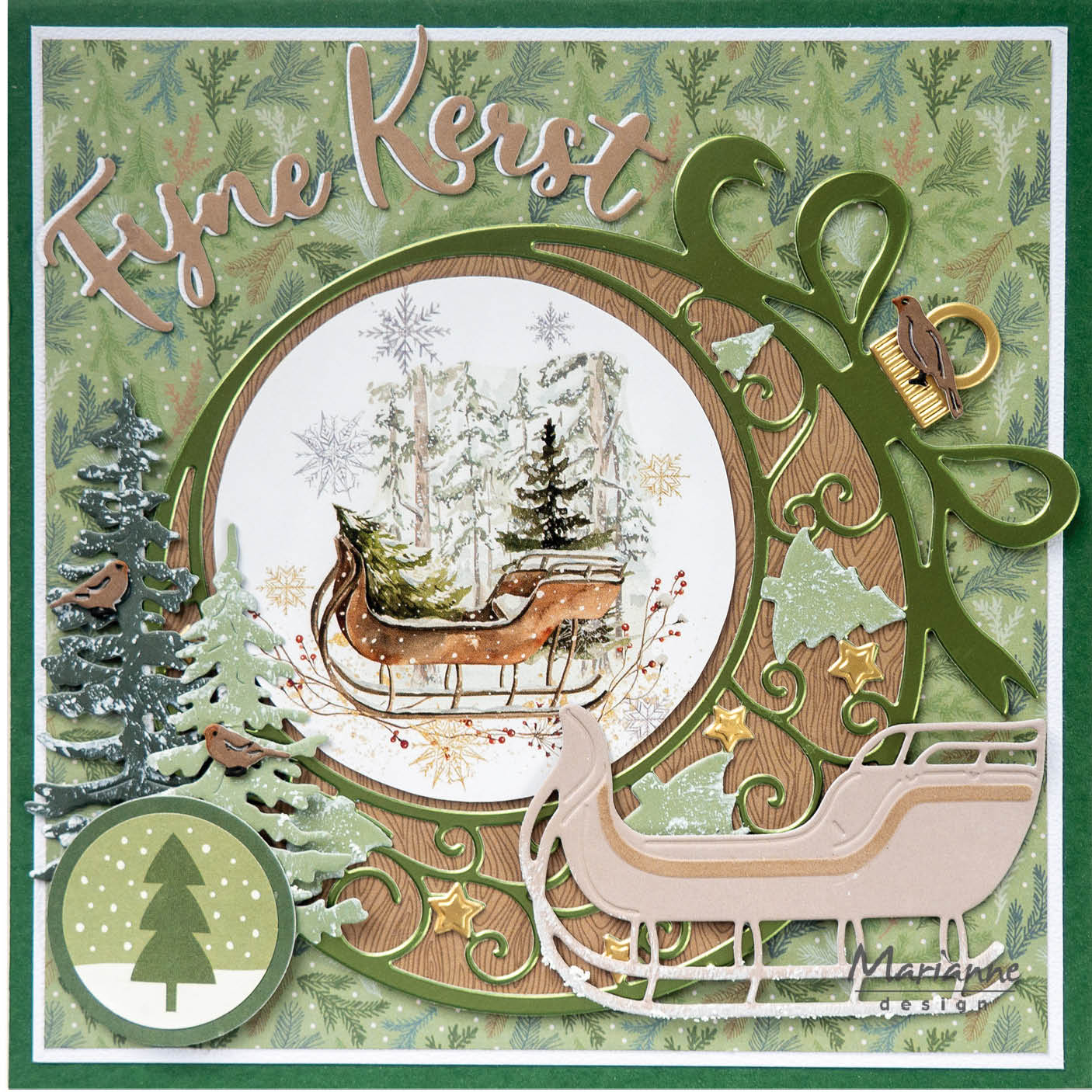 Marianne Design A4 Paper Pad - Christmas At Home