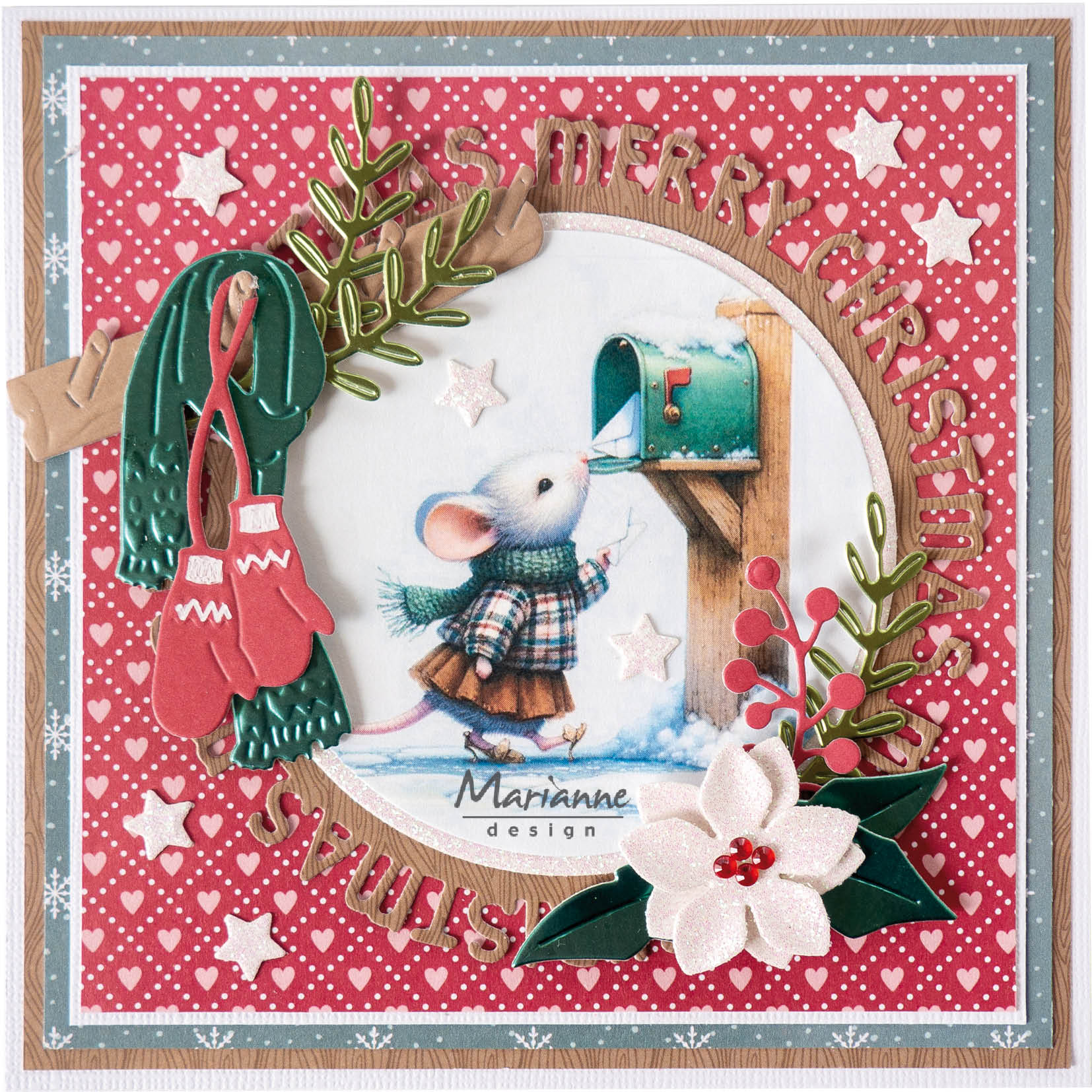 Marianne Design A4 Cutting Sheet - Christmas Mail