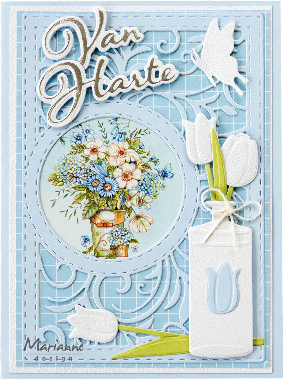 Marianne Design Creatables Die - Rectangle Flowers