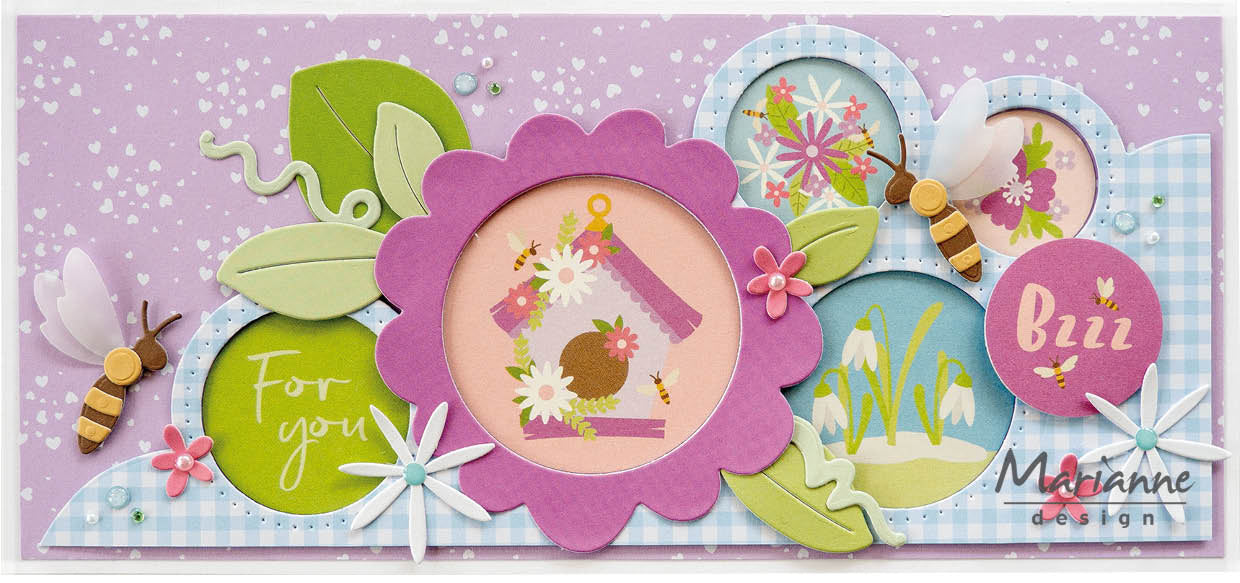 Marianne Design A4 Paper Pad - Hello Spring