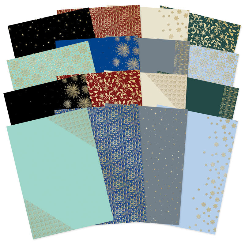 Festive Decadence Edge-to-Edge Foiled Cardstock