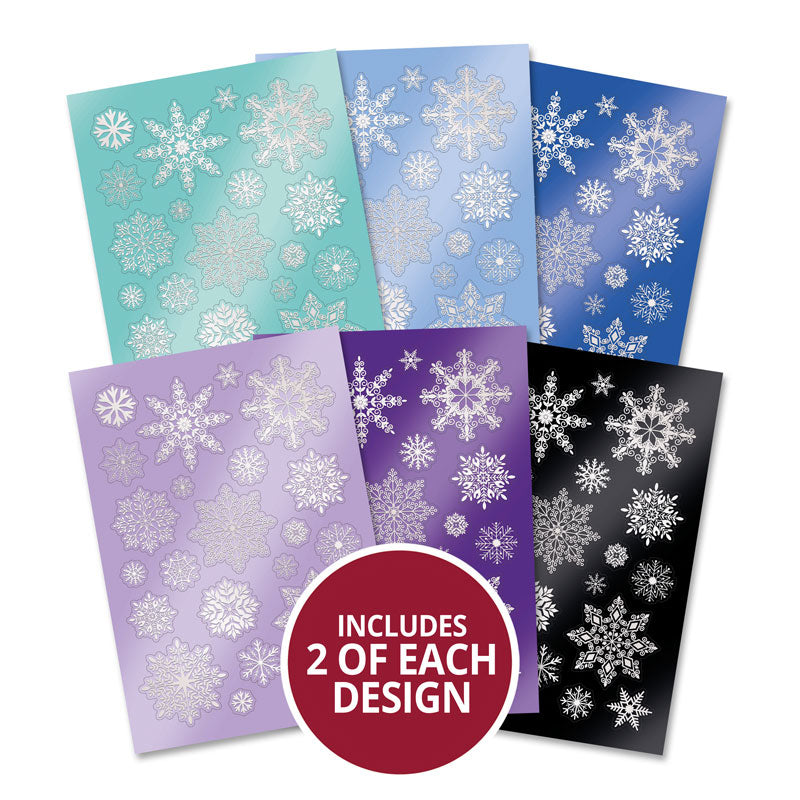 Foiled & Die-Cut Mirri Snowflakes - Frosted Selection