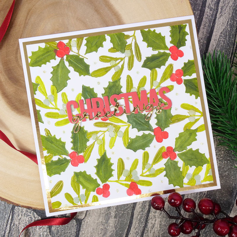 Moonstone Embossing Folders - Christmas Foliage