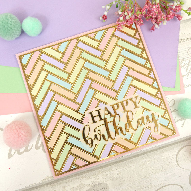 Moonstone Embossing Folders - Herringbone