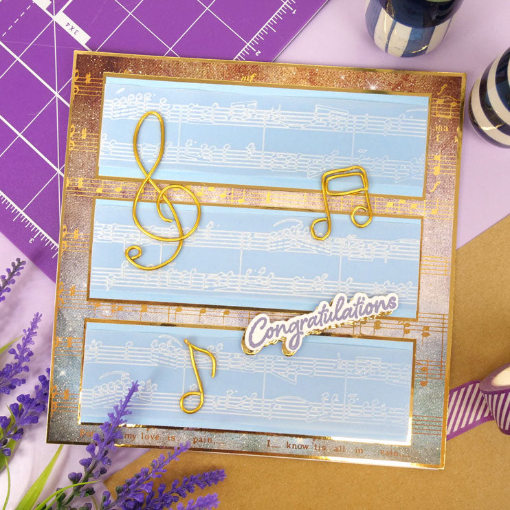 Moonstone Embossing Folders - Music