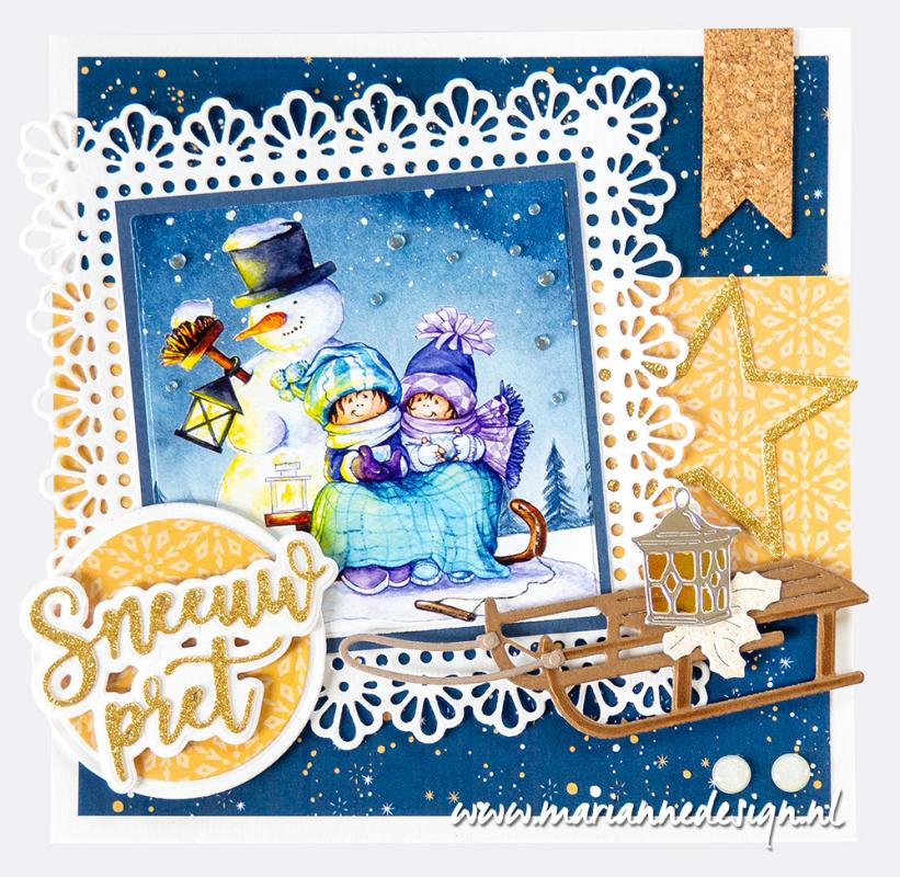 Marianne Design A4 Paper Pad - Winter Hygge