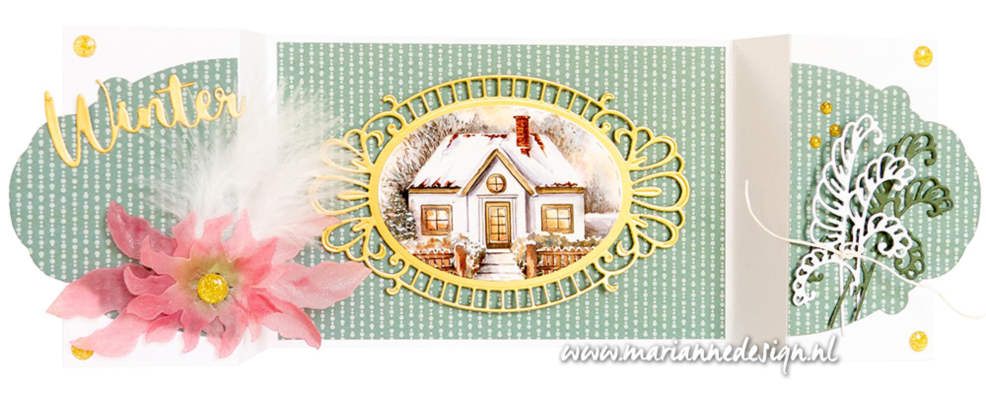 Marianne Design A4 Cutting Sheet - Mattie's Mooiste - Winter Cottages