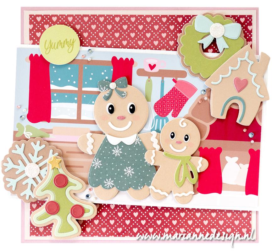 Marianne Design A4 Paper Pad - Christmas Bakery by Marleen