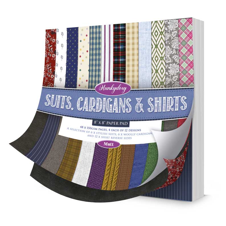 Suits, Cardigans & Shirts 8" x 8" Paper Pad