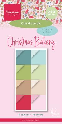 Marianne Design 6x12 Cardstock - Christmas Bakery by Marleen