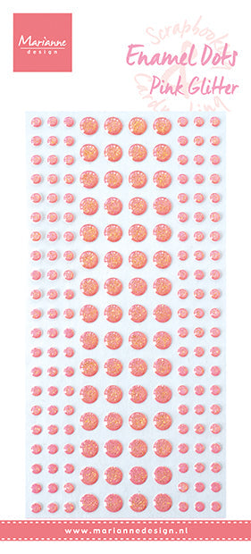 Marianne Design Enamel Dots - Pink Glitter