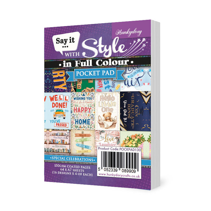 Say it with Style Pocket Pads - Special Celebrations