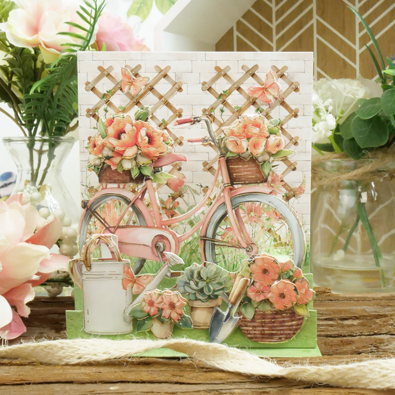 Pop-Up Stepper Cards - Beautiful Bicycle