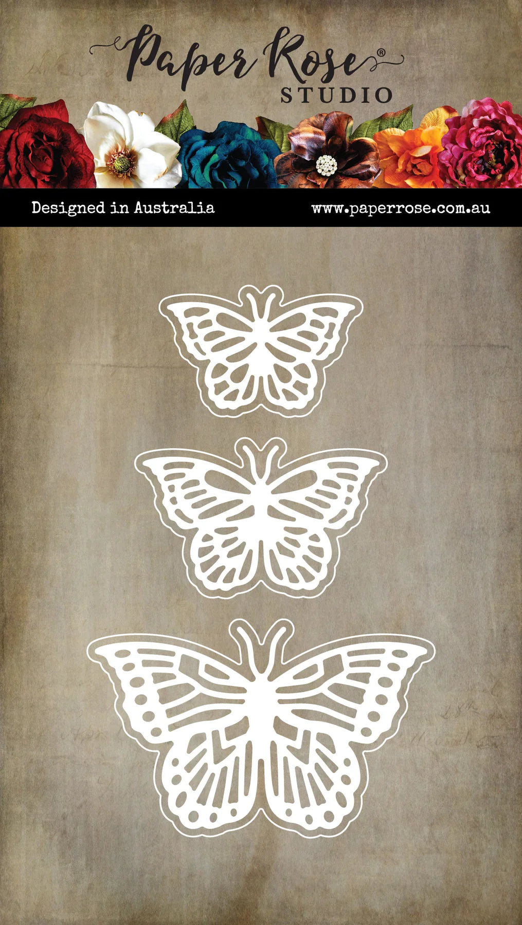 Alora Layered Butterfly Trio Metal Die 31626