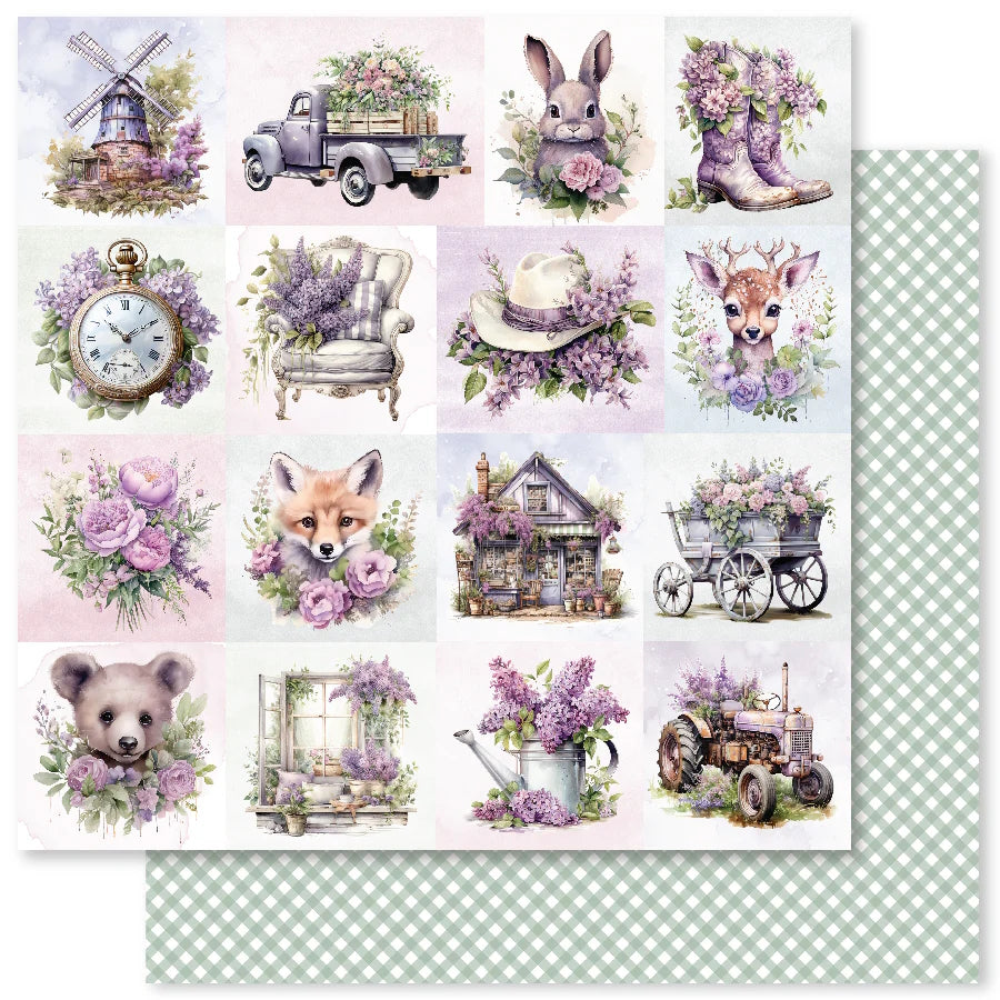 Lavender & Roses A 12x12 Paper (12pc Bulk Pack) 32166