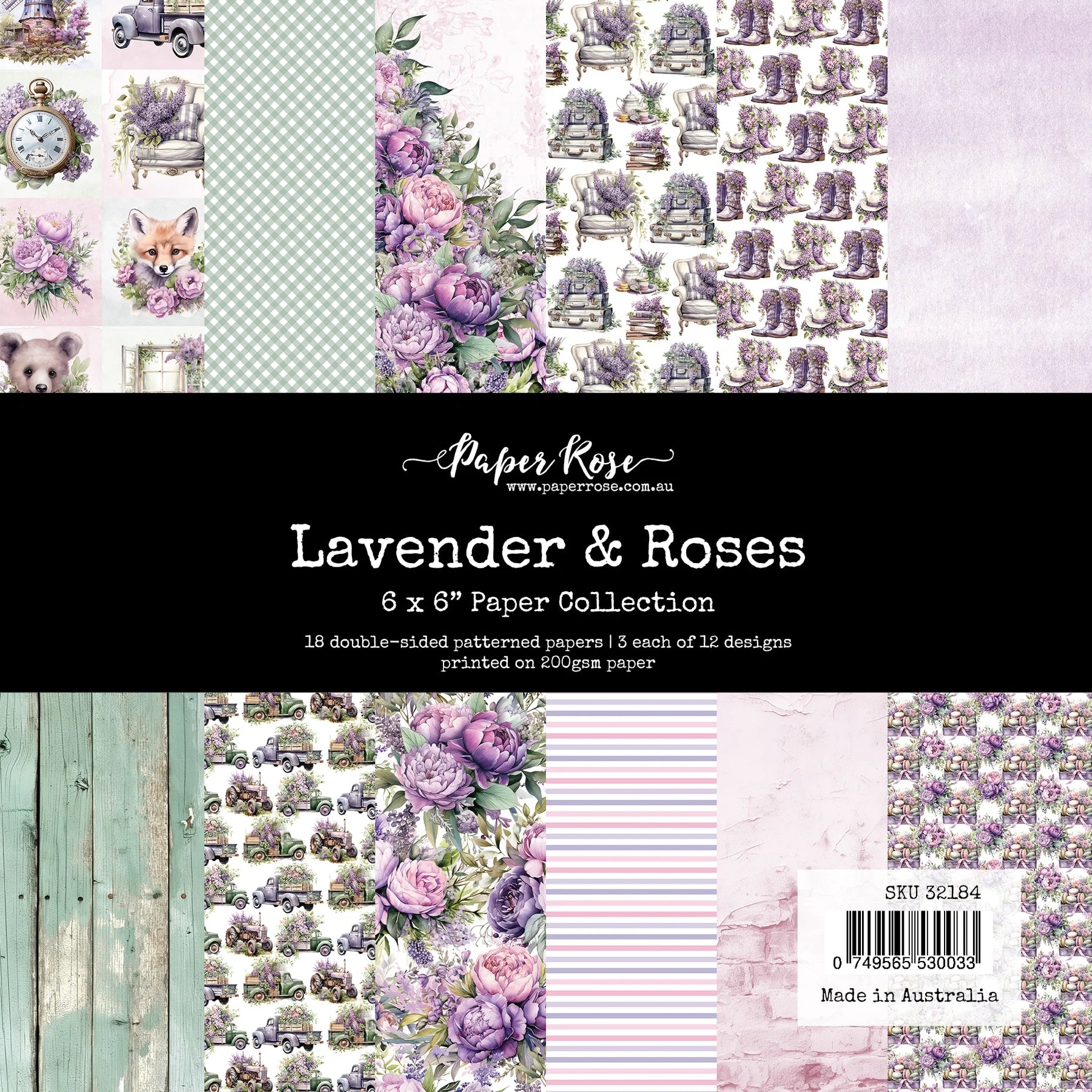 Lavender & Roses 6x6 Paper Collection 32184