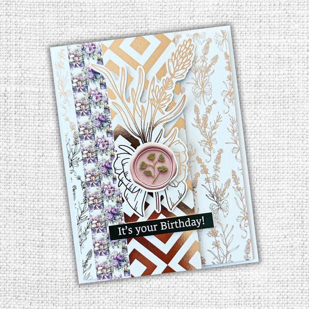 Lavender & Roses - Rose Gold Foil 6x6 Paper Collection 32217
