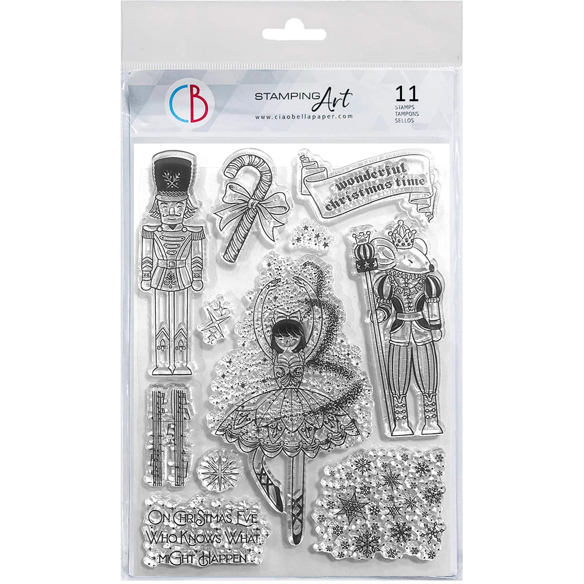 Clear Stamp Set 6"x8" Nutcracker Tale