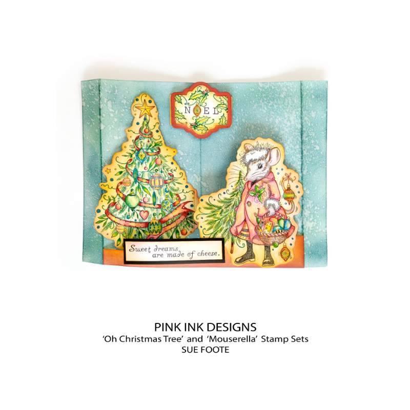 Pink Ink Designs Oh Christmas Tree 6 in x 8 in Clear Stamp Set