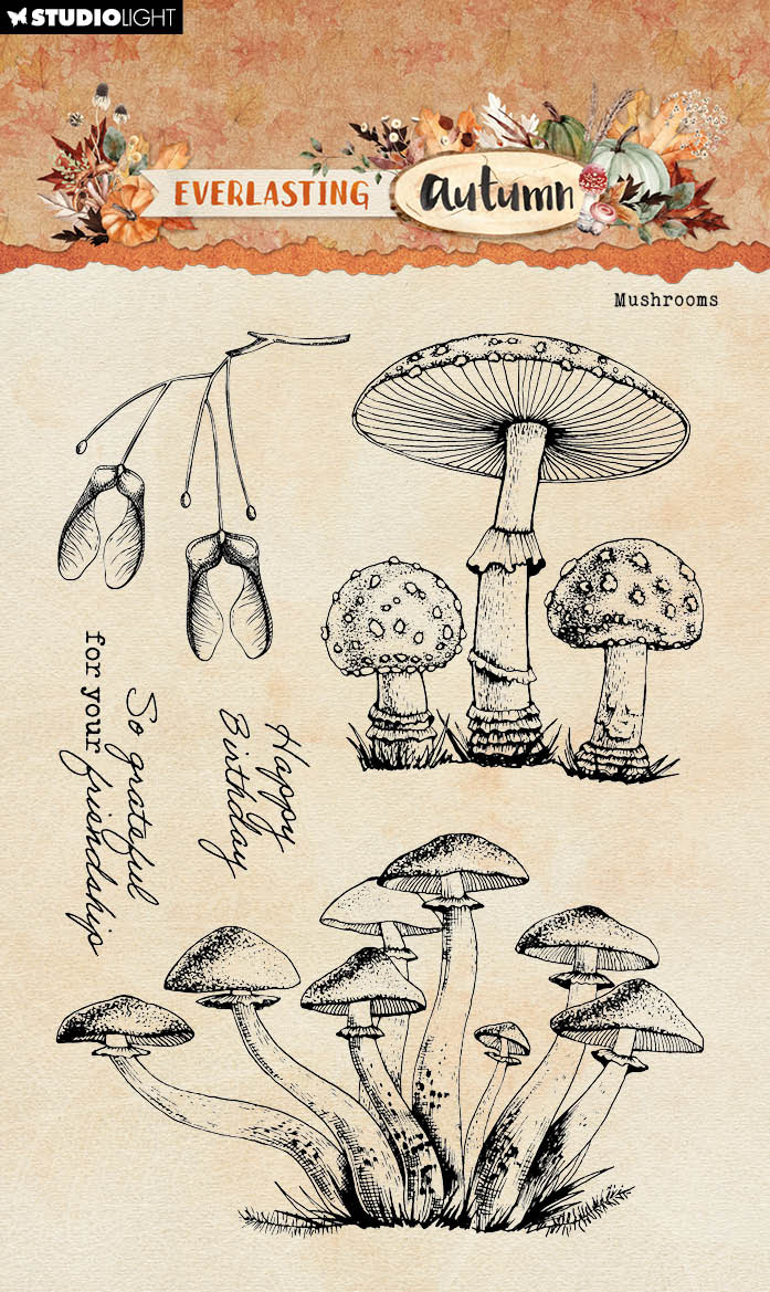 SL Clear Stamp Mushrooms Everlasting Autumn