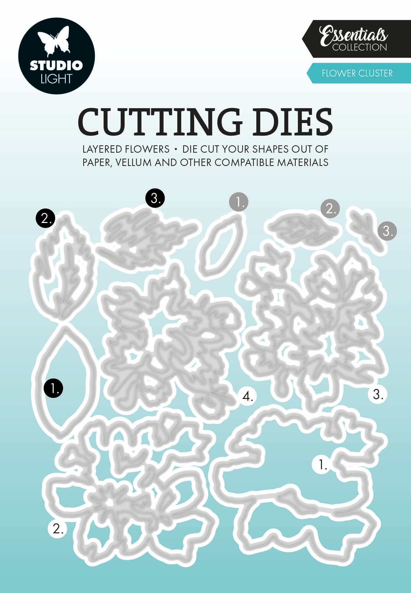 SL Cutting Dies Layered - Flower Cluster Essentials 10 PC