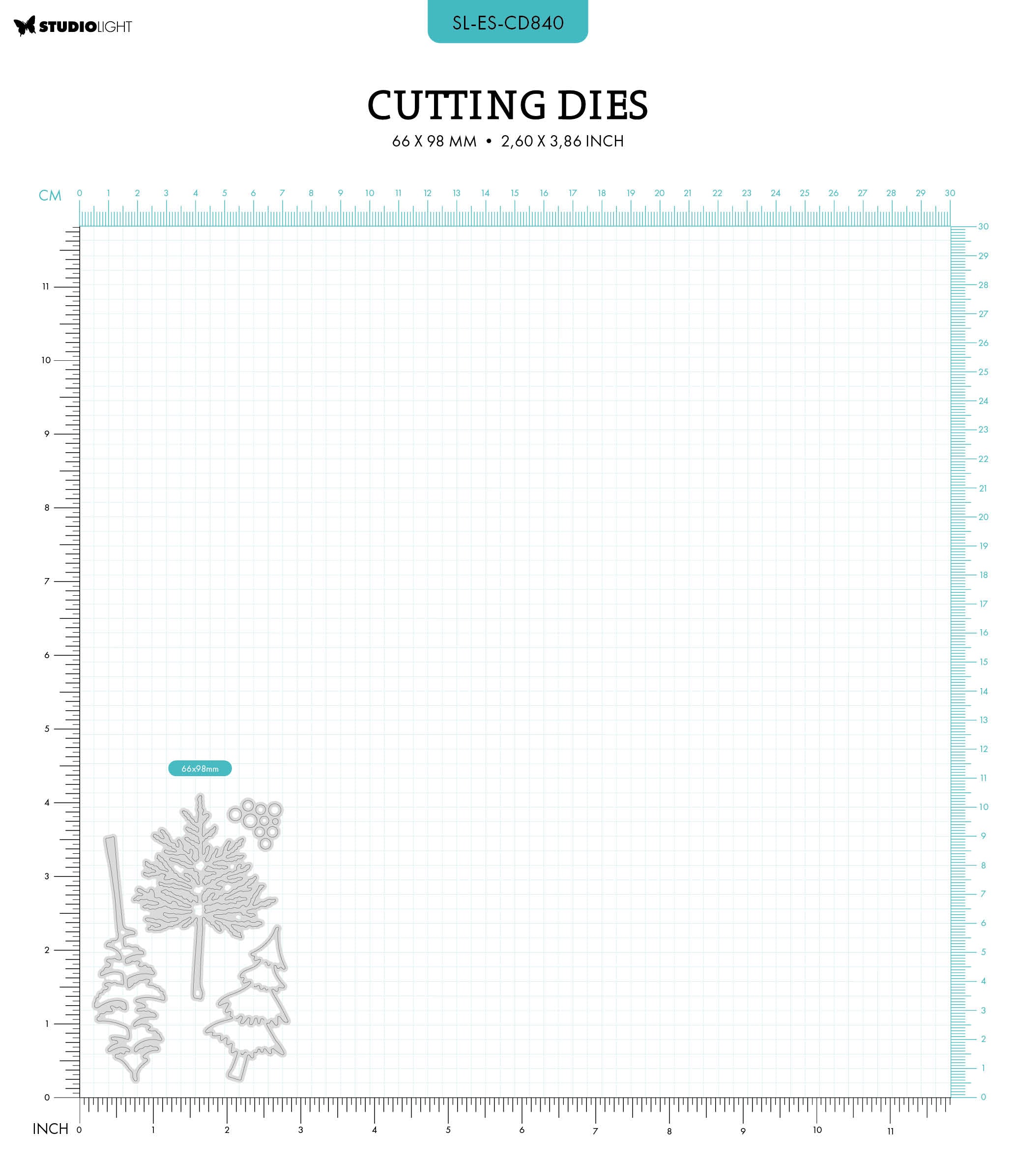 SL Cutting Dies Long Trees Essentials 4 PC