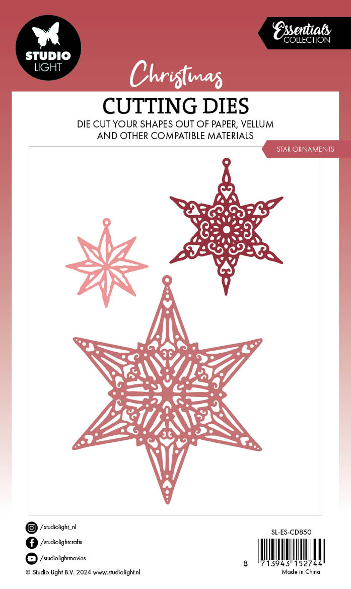 SL Cutting Dies Star Ornaments Essentials 3 PC