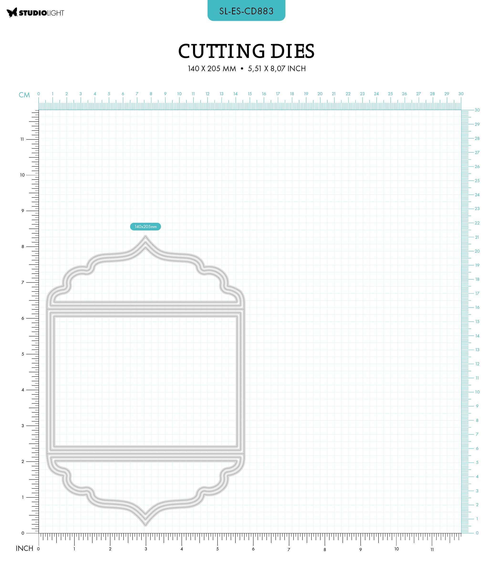 SL Cutting Dies Classic Shutter Card Essentials 7 PC