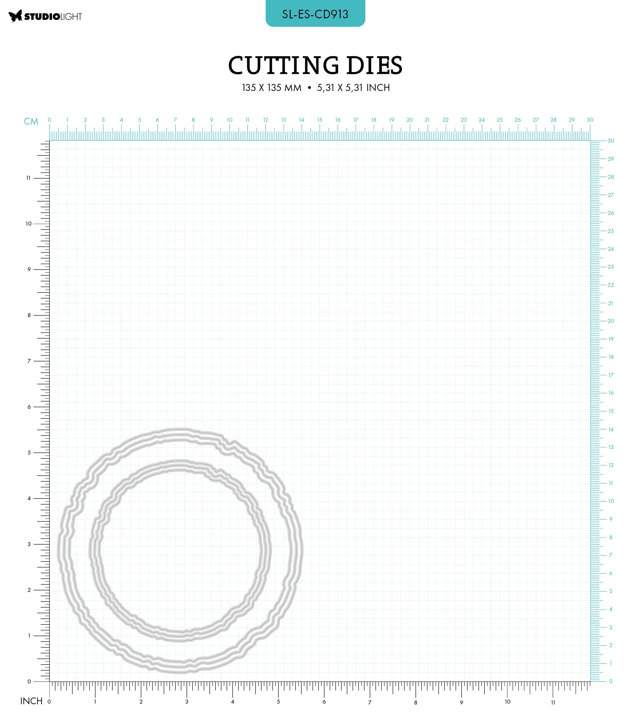 SL Cutting Die Torn Edge Circles Essentials 6 PC