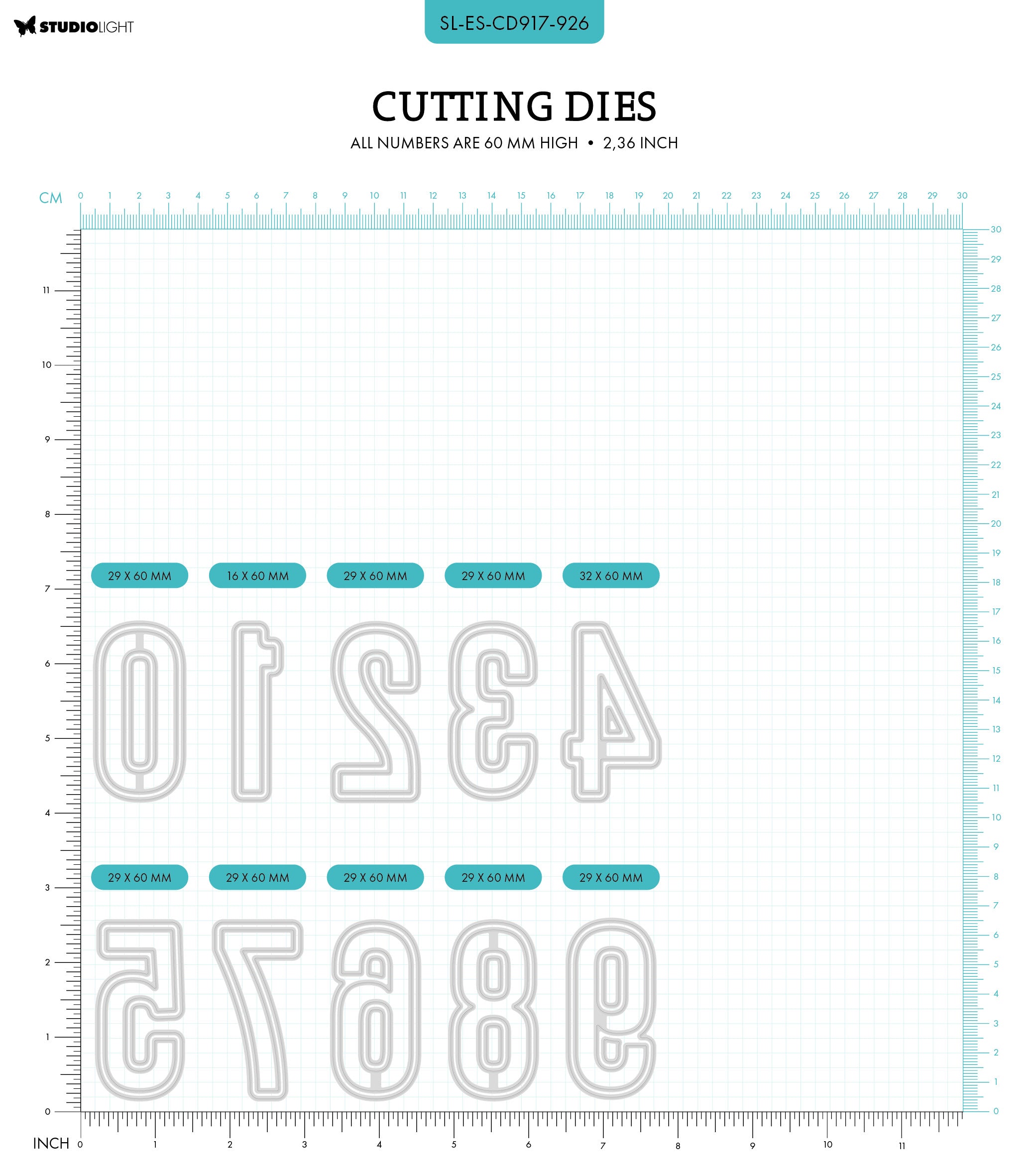 SL Cutting Die Number 1 Essentials 1 PC