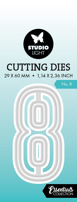 SL Cutting Die Number 8 Essentials 1 PC