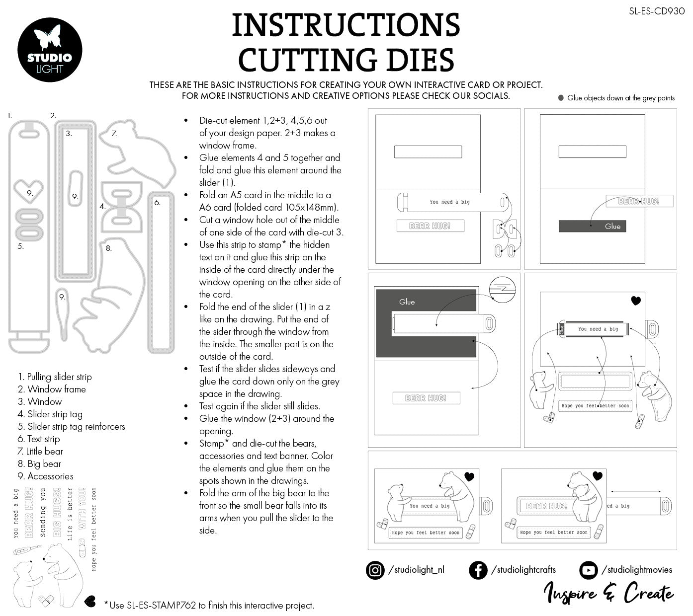 SL Cutting Die Hug Slider Essentials 11 PC