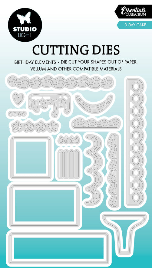 SL Cutting Die B-Day Cake Essentials 16 PC