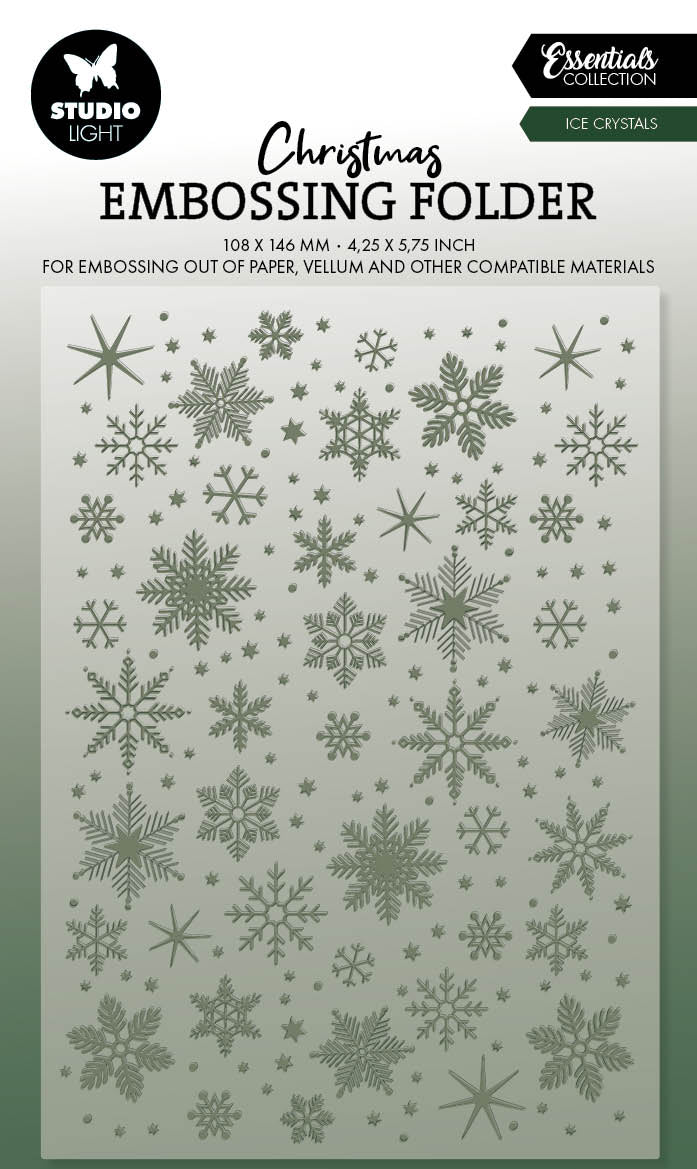 SL Embossing Folder Ice Crystals Essentials 1 PC