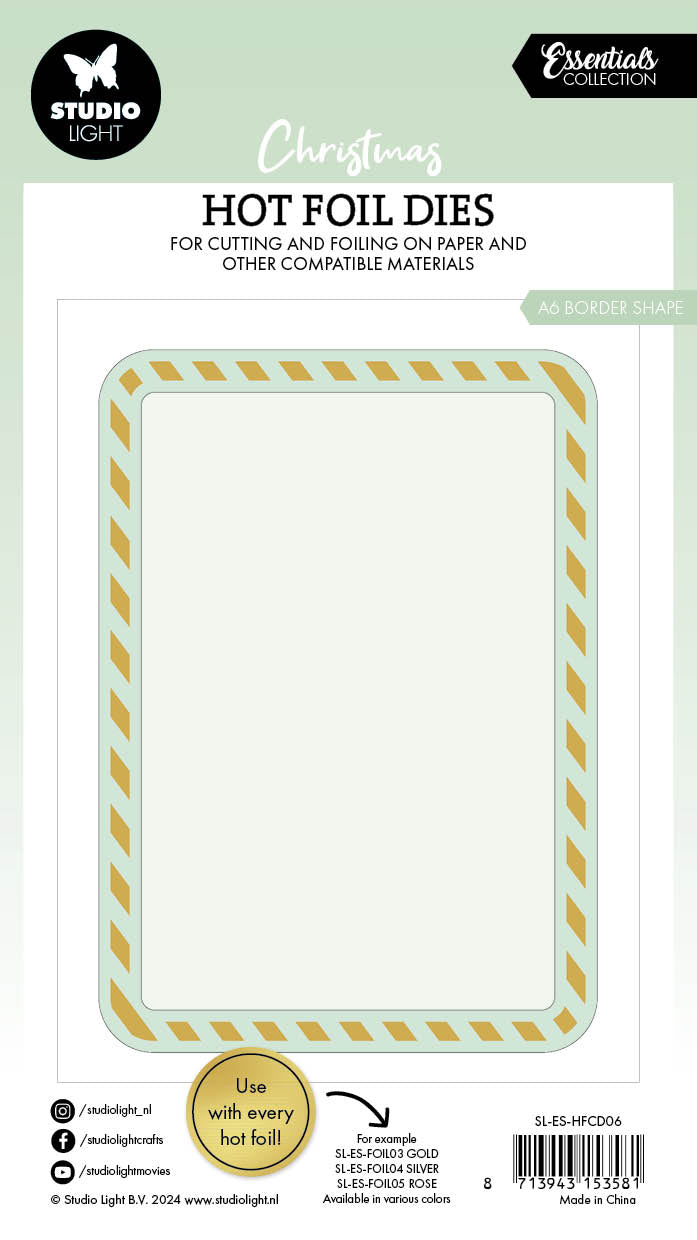 SL Hot Foil Dies A6 Border Shape Essentials 3 PC