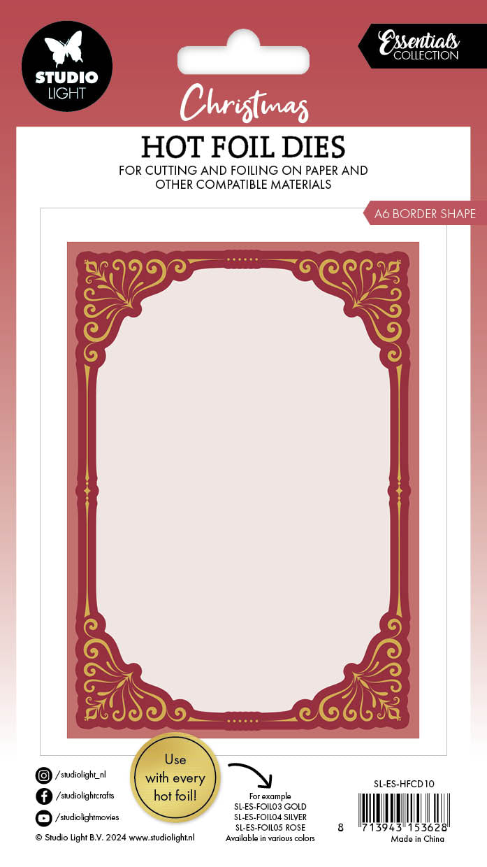 SL Hot Foil Dies A6 Border Shape Essentials 4 PC