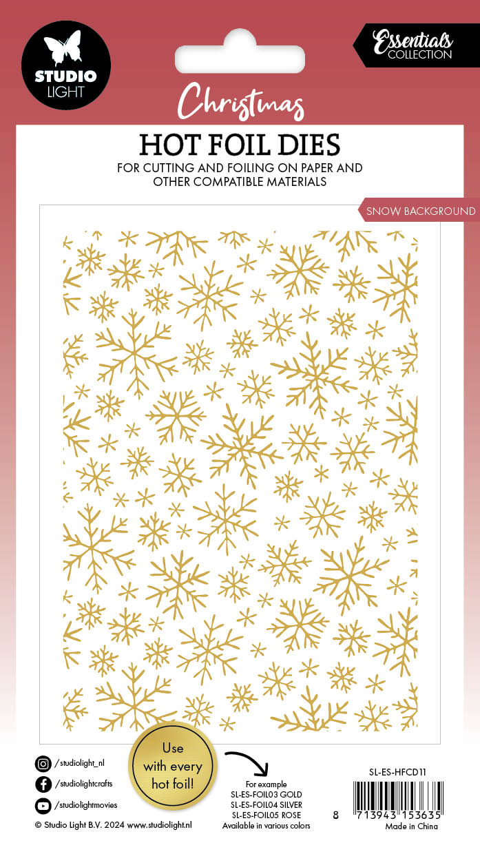 SL Hot Foil Dies Snow Background Essentials 1 PC