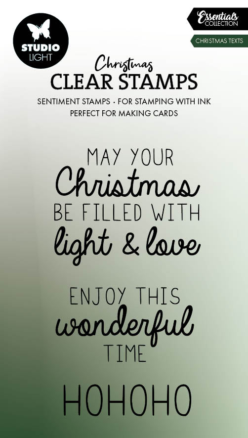 SL Clear Stamp Christmas Texts Essentials 3 PC