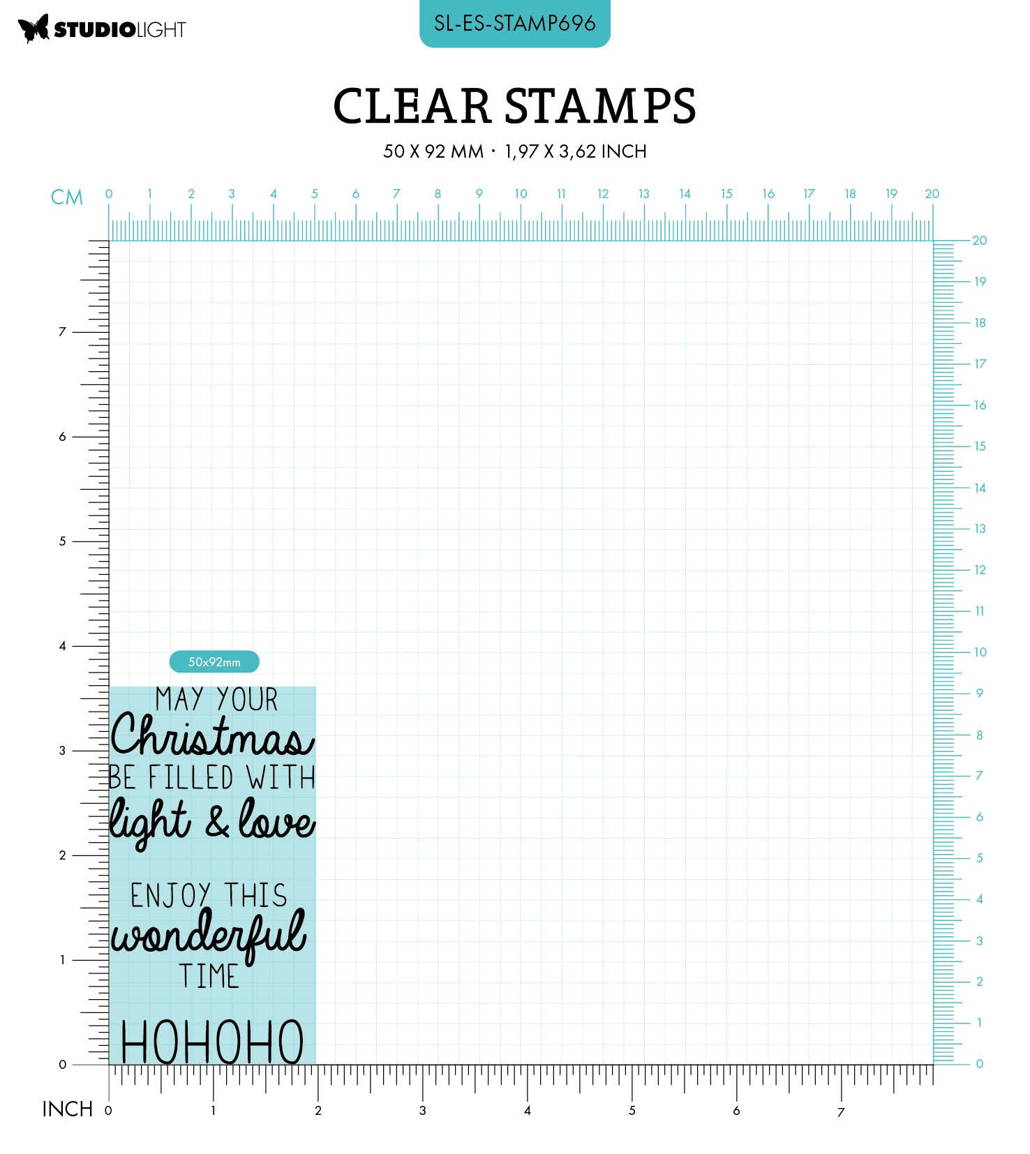 SL Clear Stamp Christmas Texts Essentials 3 PC